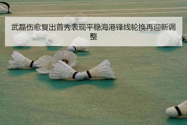 武磊伤愈复出首秀表现平稳海港锋线轮换再迎新调整 - SABASports